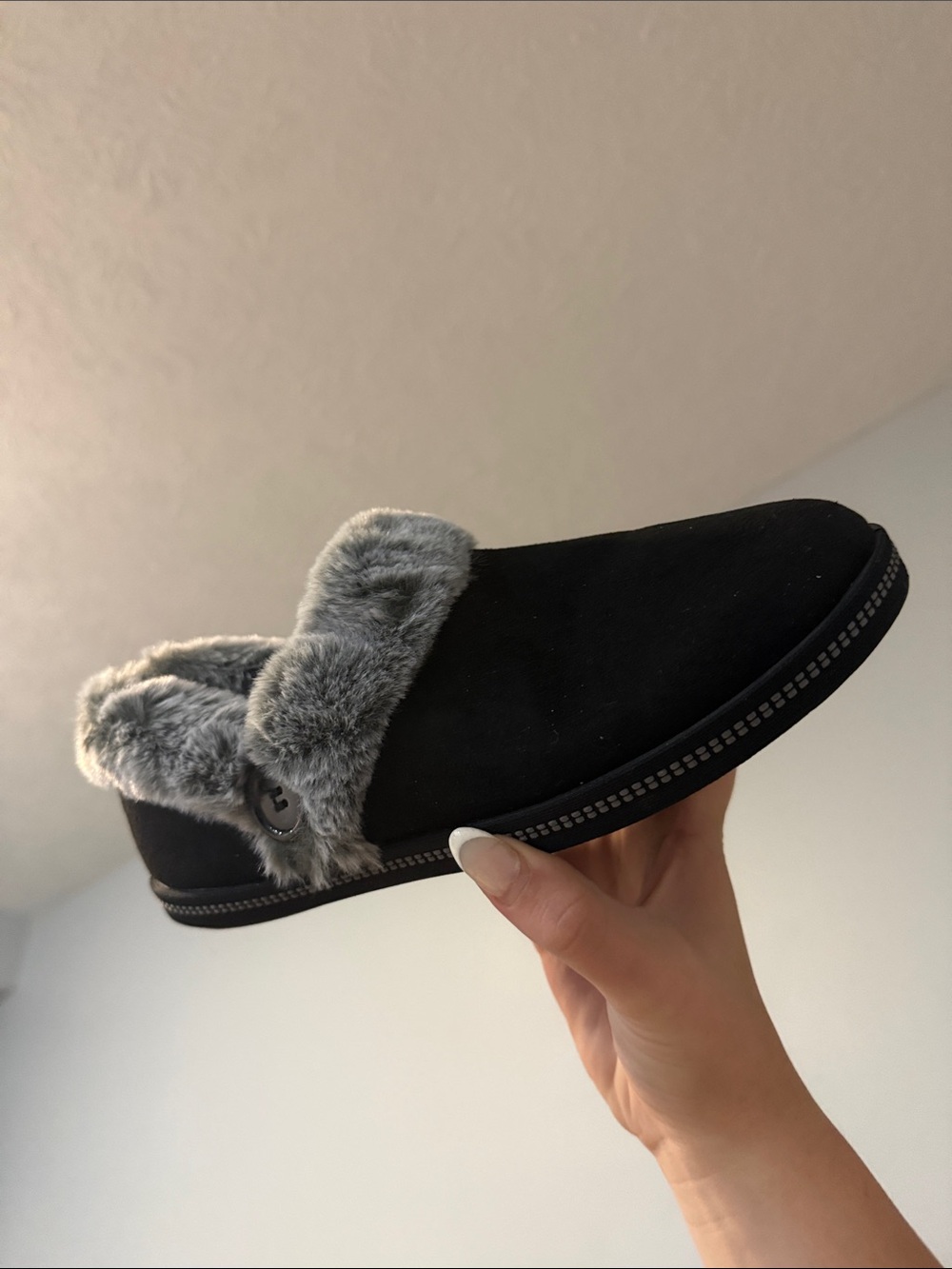 Skechers Womens Cozy Campfire Fresh Toast Vegan Slippers - Picture 5 of 10